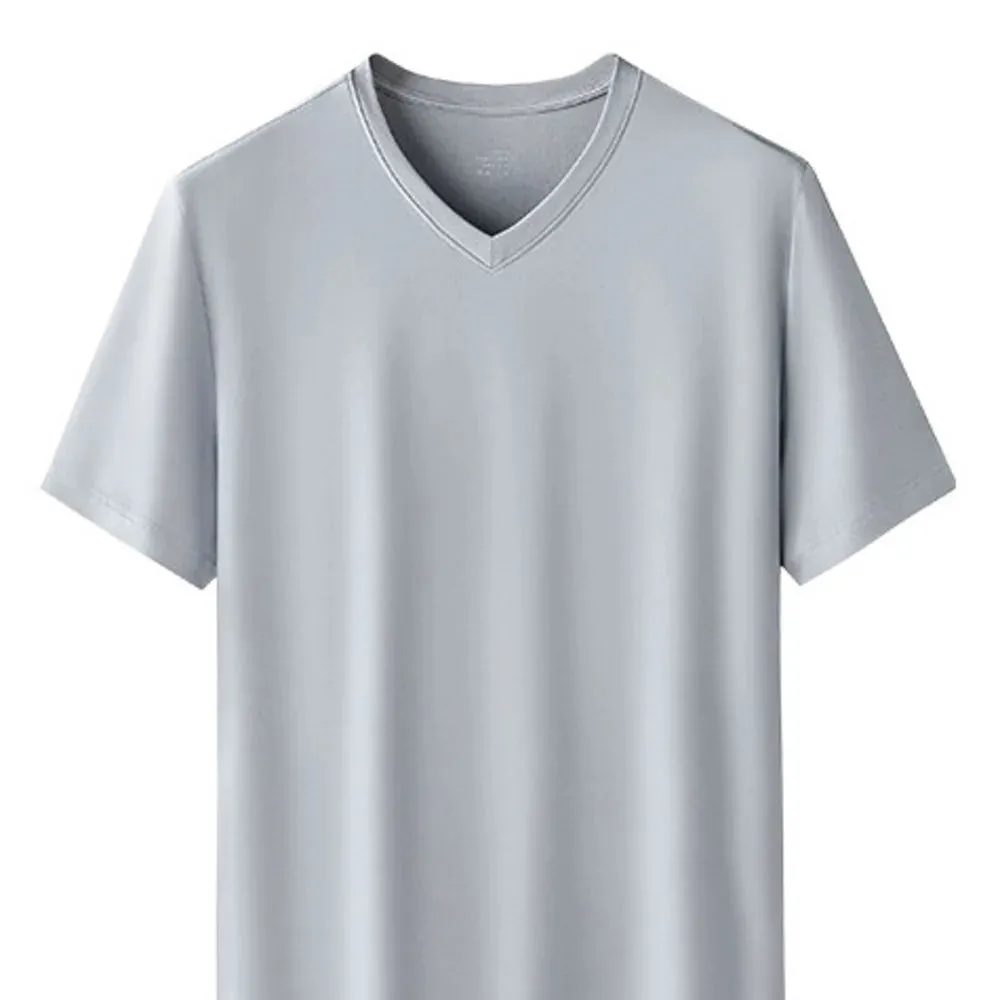 Cool V-neck Men's Ice Silk Tee