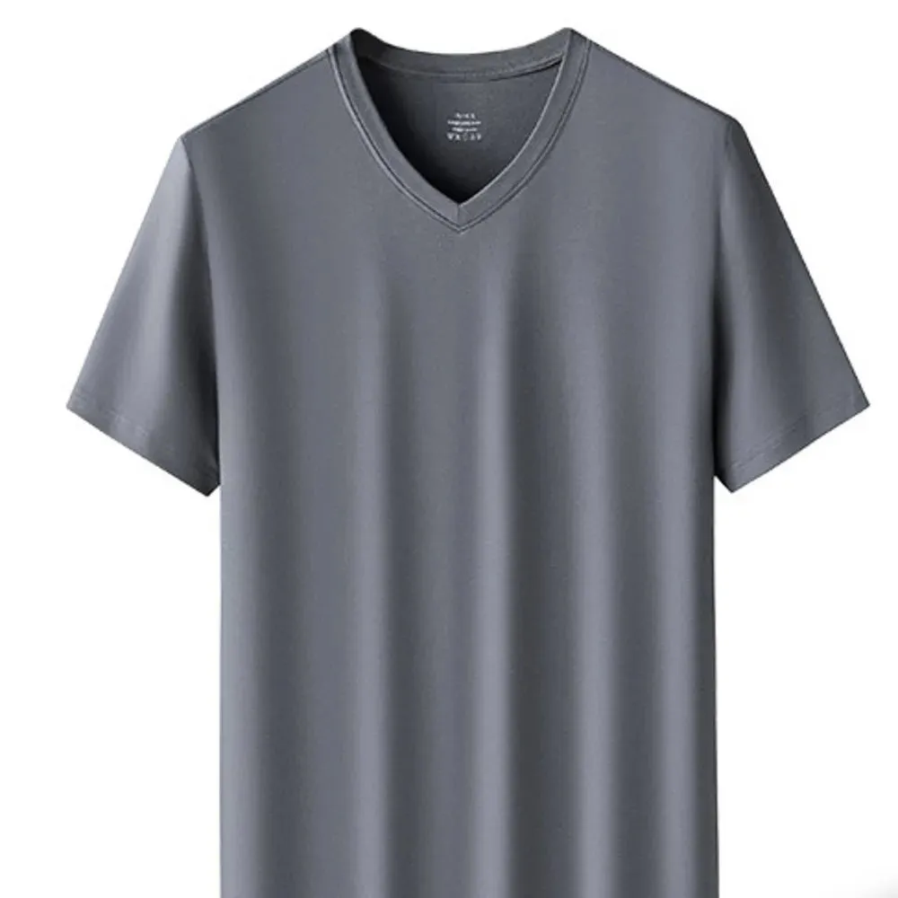 Cool V-neck Men's Ice Silk Tee