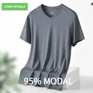Cool V-neck Men's Ice Silk Tee