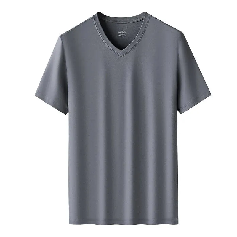 Cool V-neck Men's Ice Silk Tee