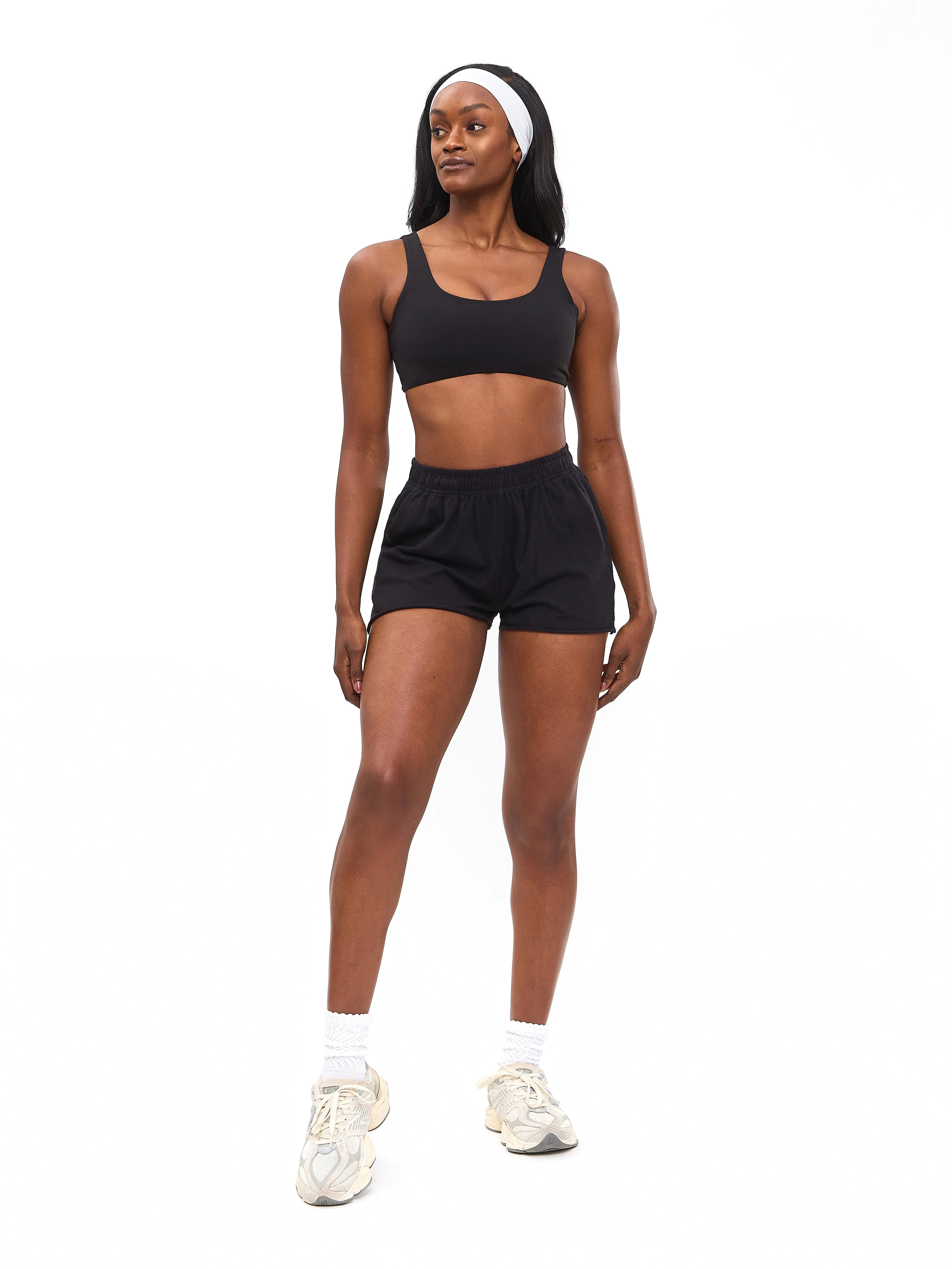 Cotton Pump Short - Onyx Black