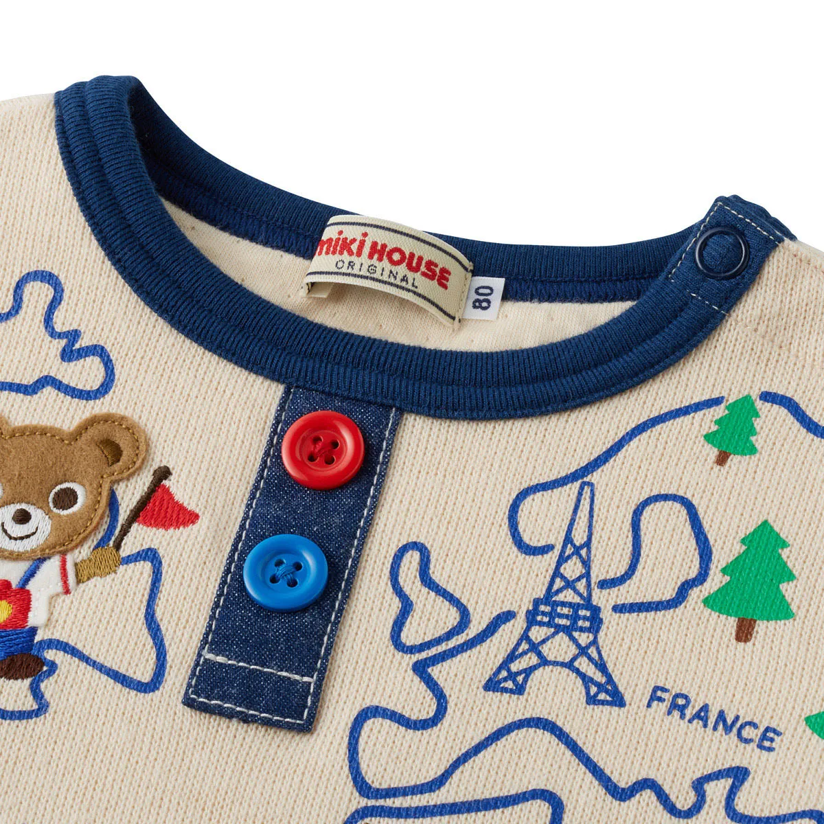 Cruising Pucchi Bear Layered Style Long Sleeve Tee