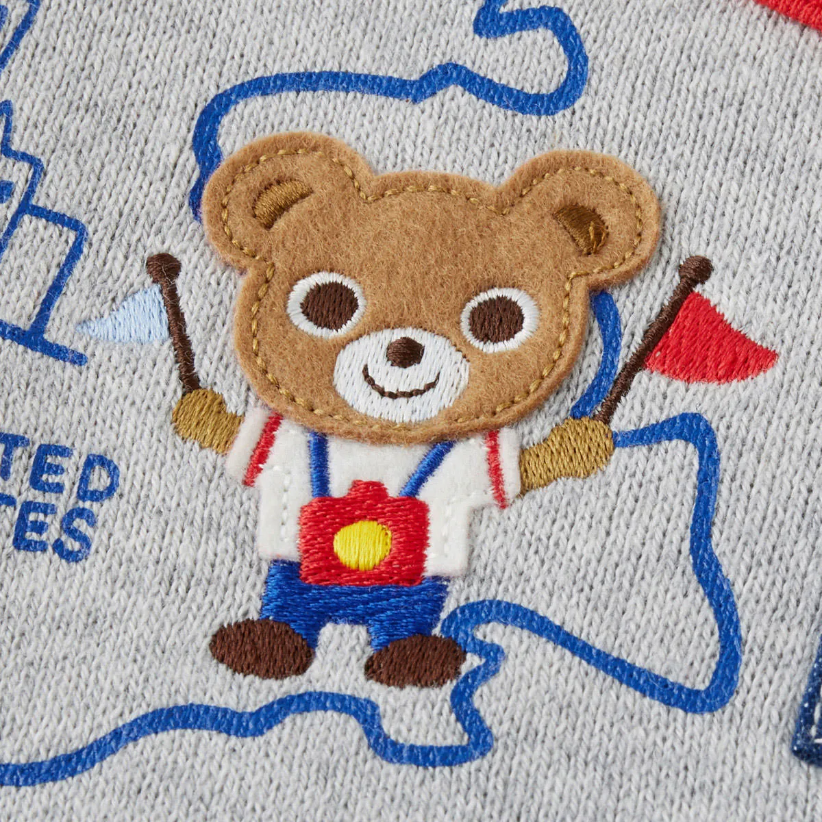 Cruising Pucchi Bear Layered Style Long Sleeve Tee