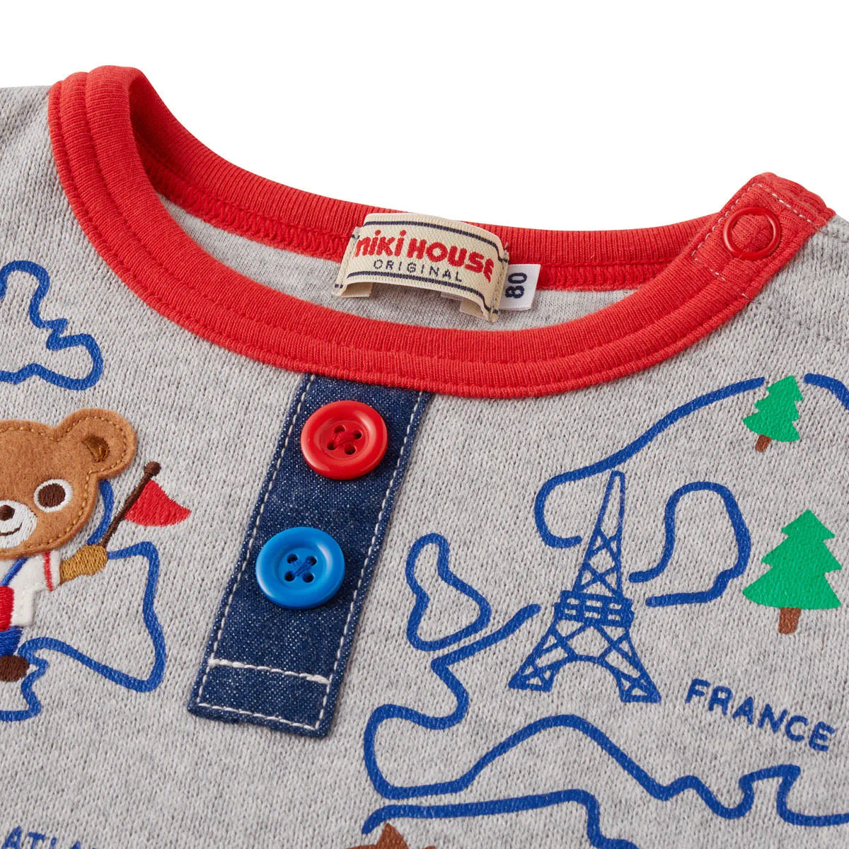 Cruising Pucchi Bear Layered Style Long Sleeve Tee