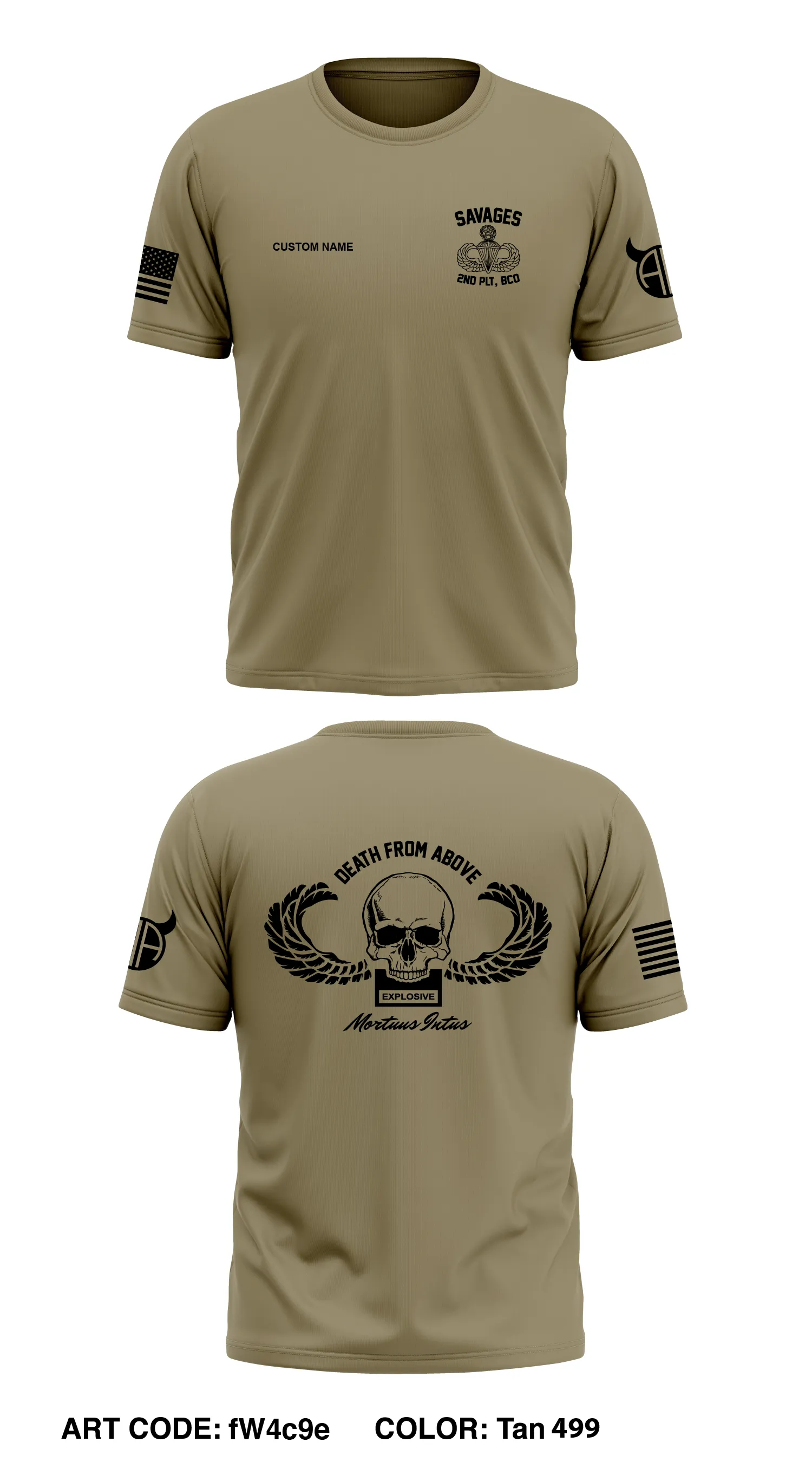 CUSTOM - 2ND PLT, BCO, 127 AEB Core Men's SS Performance Tee - fW4c9e