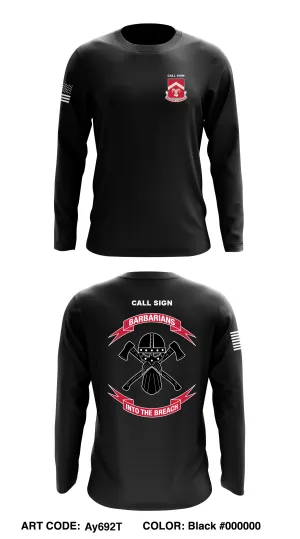 CUSTOM - B Co, 40th BEB, 2ABCT  Core Men's LS Performance Tee - Ay692T
