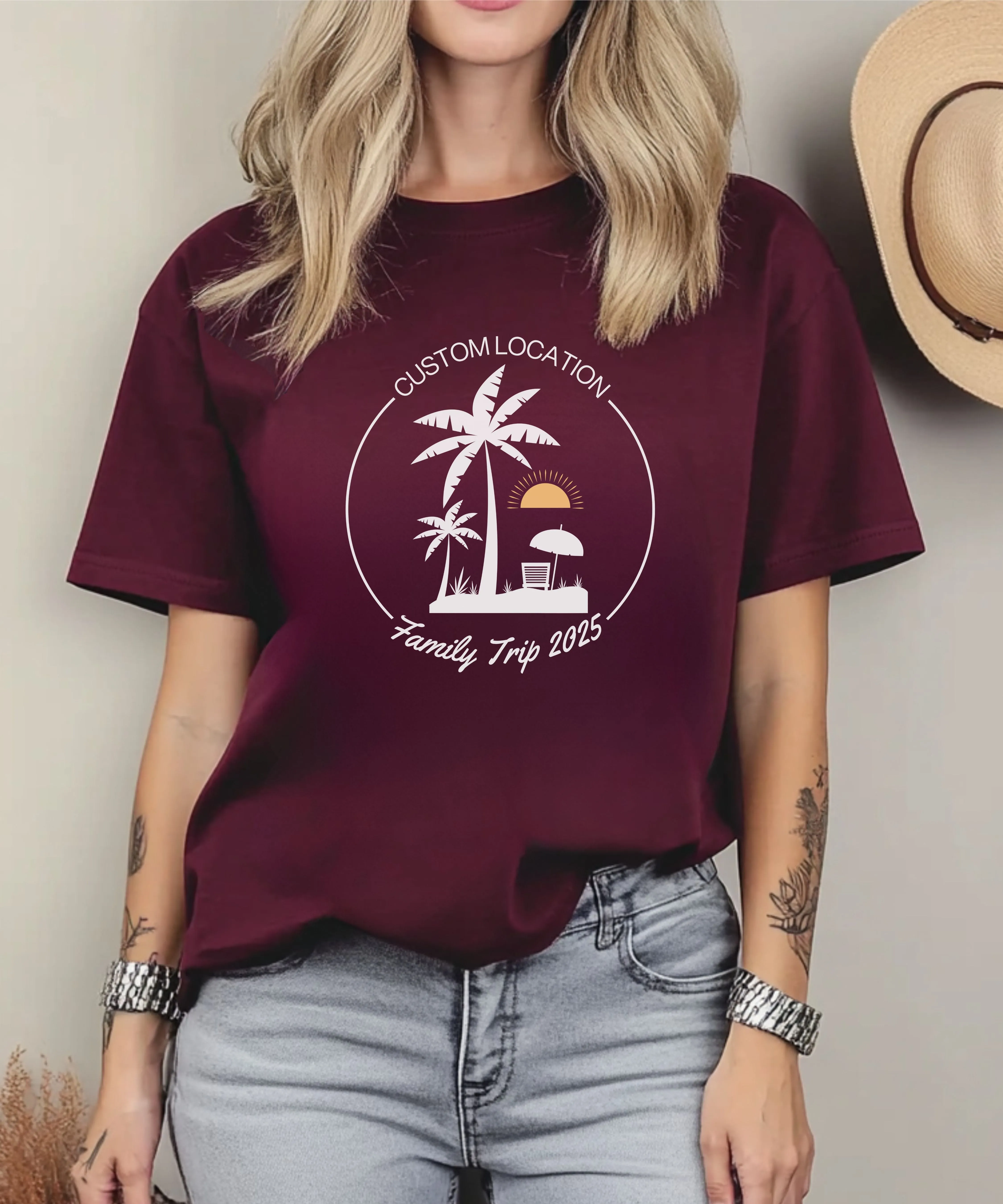 Custom Family Trip 2025 Shirt, Custom Summer Shirt, Custom Family Vacation Shirts, Family Vacation Shirts, Custom Vacation Shirts, Beach Tee