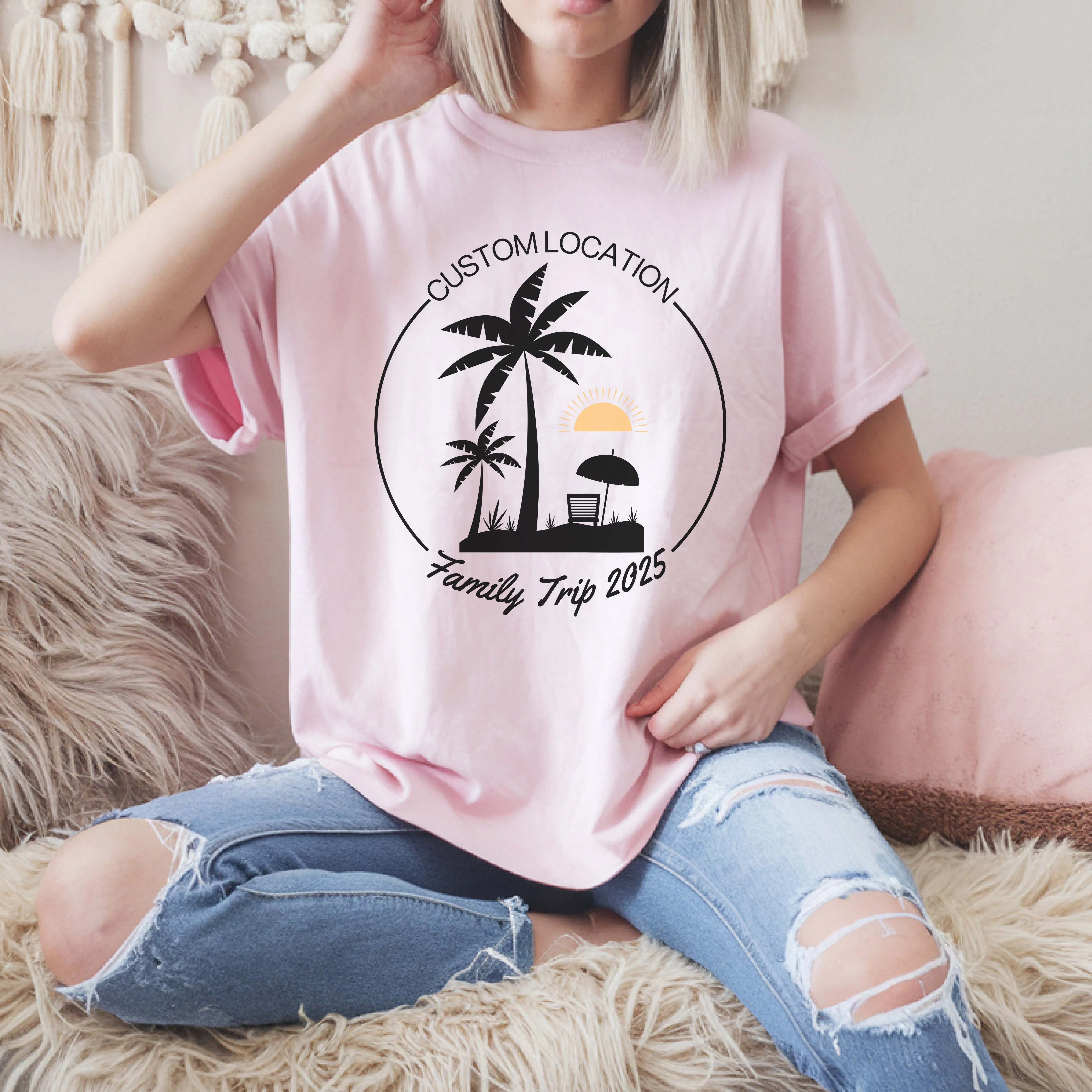 Custom Family Trip 2025 Shirt, Custom Summer Shirt, Custom Family Vacation Shirts, Family Vacation Shirts, Custom Vacation Shirts, Beach Tee