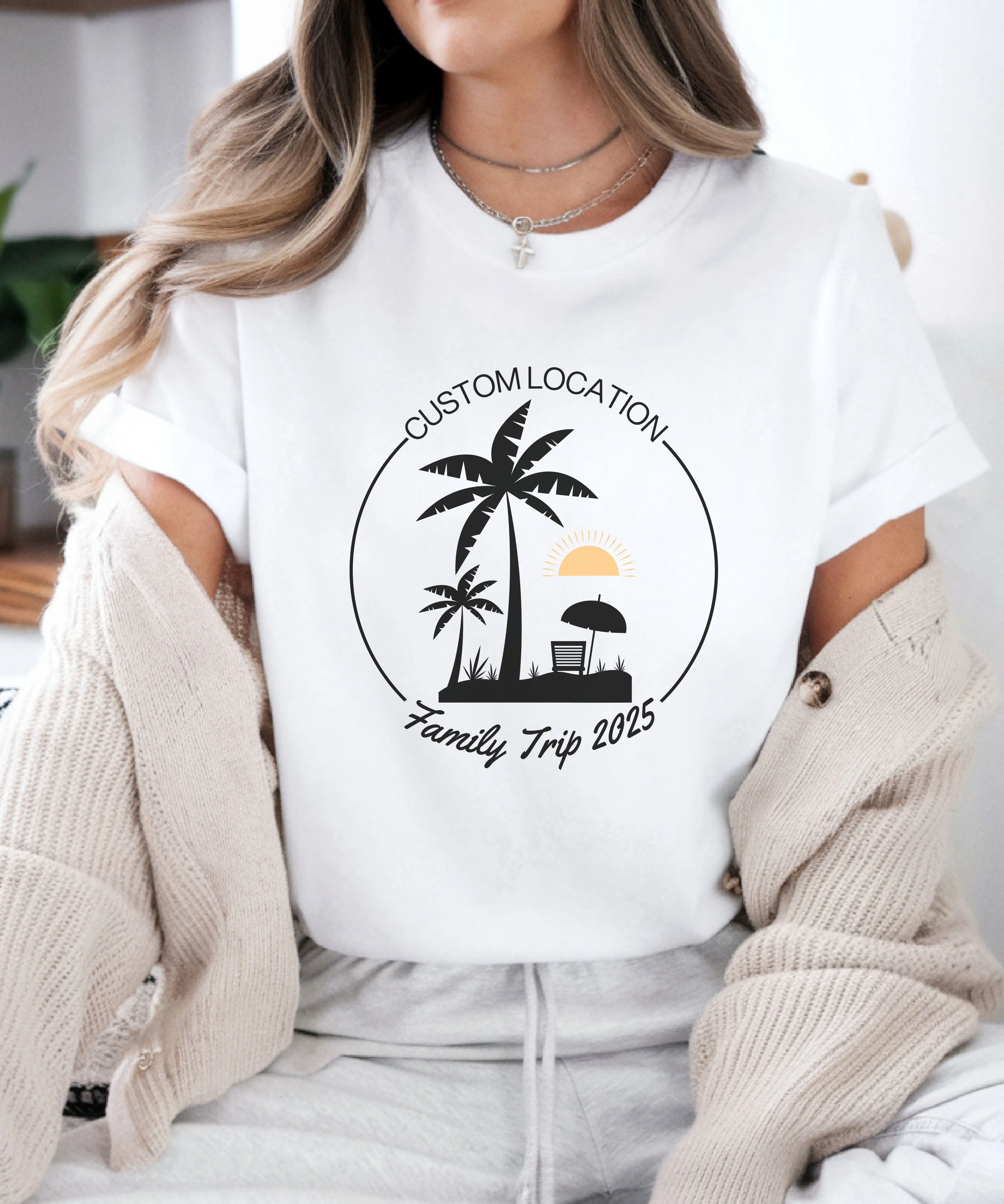 Custom Family Trip 2025 Shirt, Custom Summer Shirt, Custom Family Vacation Shirts, Family Vacation Shirts, Custom Vacation Shirts, Beach Tee