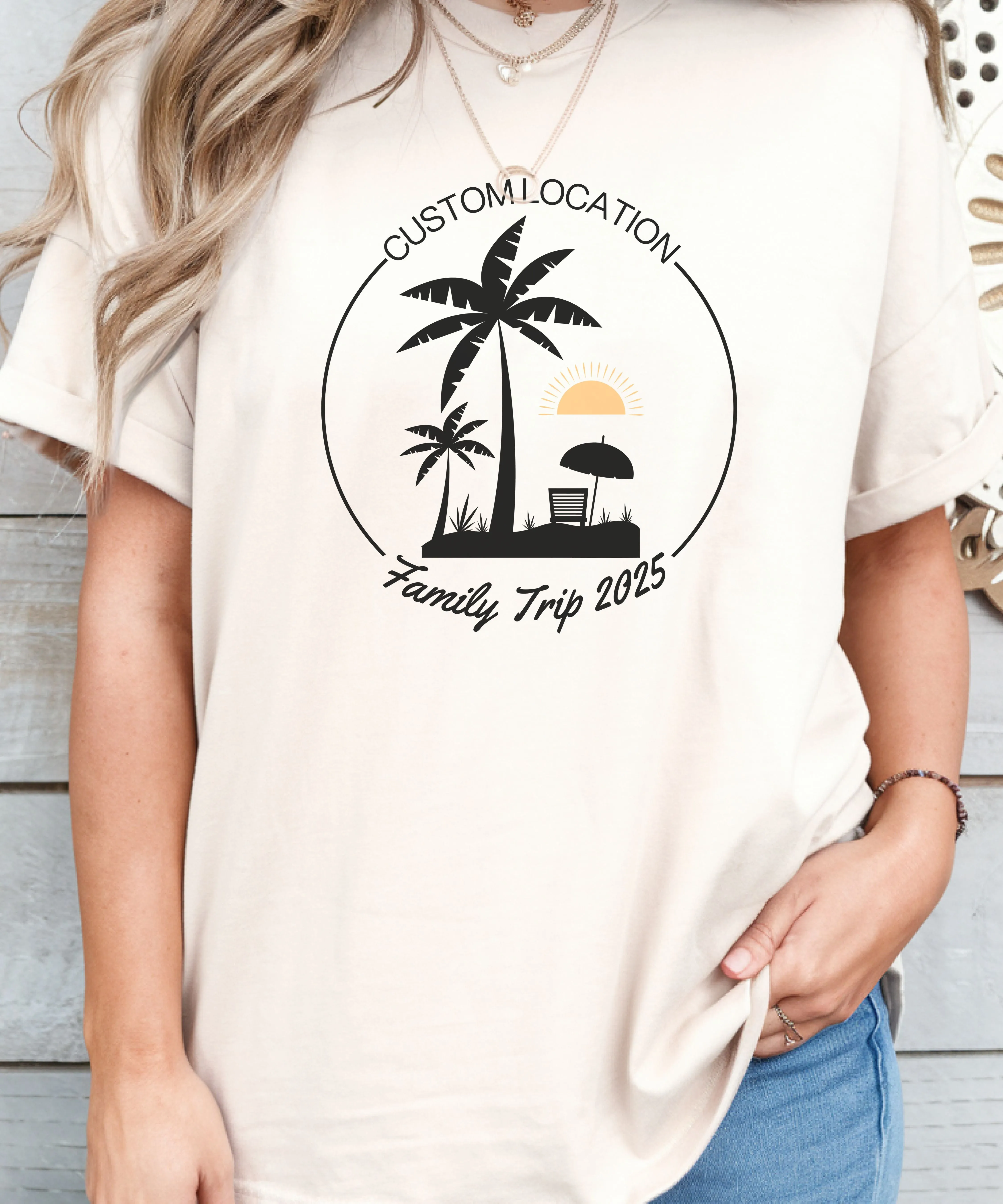 Custom Family Trip 2025 Shirt, Custom Summer Shirt, Custom Family Vacation Shirts, Family Vacation Shirts, Custom Vacation Shirts, Beach Tee