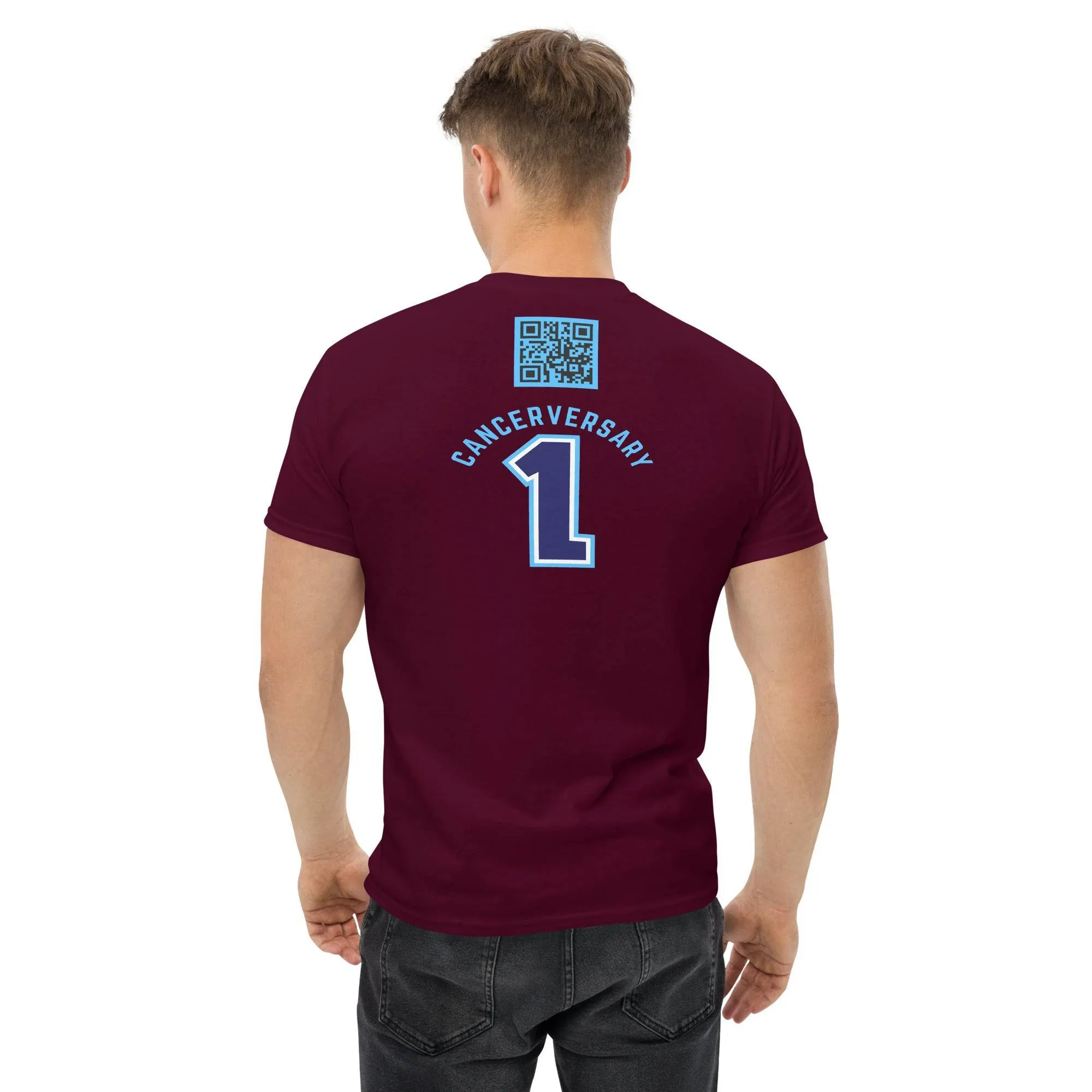 Customizable Cancer Ribbon Gray Tee