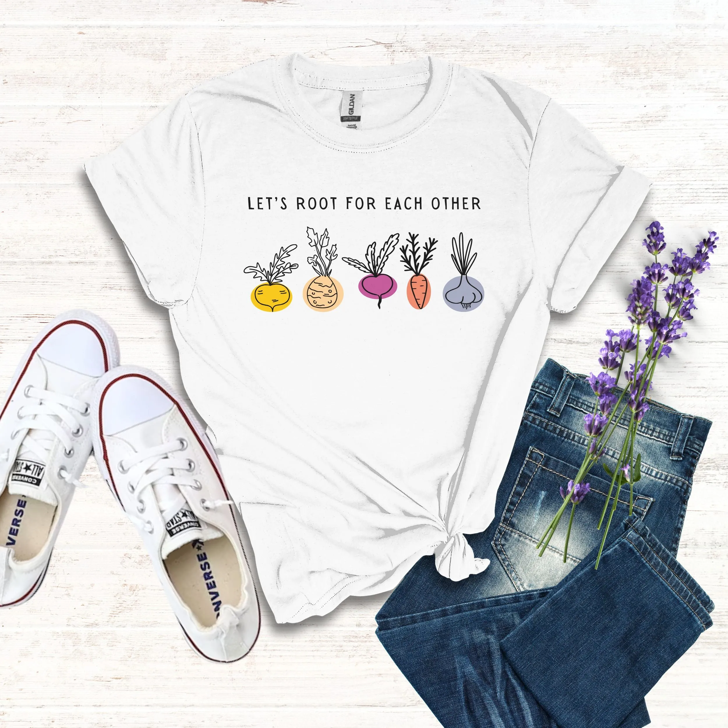 Cute Let's Root for Each Other Tee