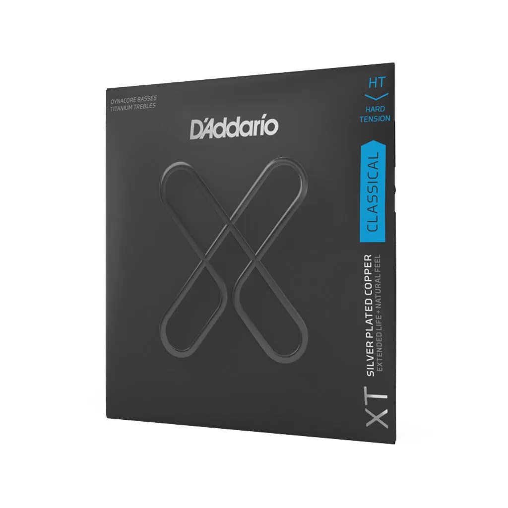 D'Addario XTC46 TT XT Dynacore Titanium Classical Guitar Strings, Hard Tension