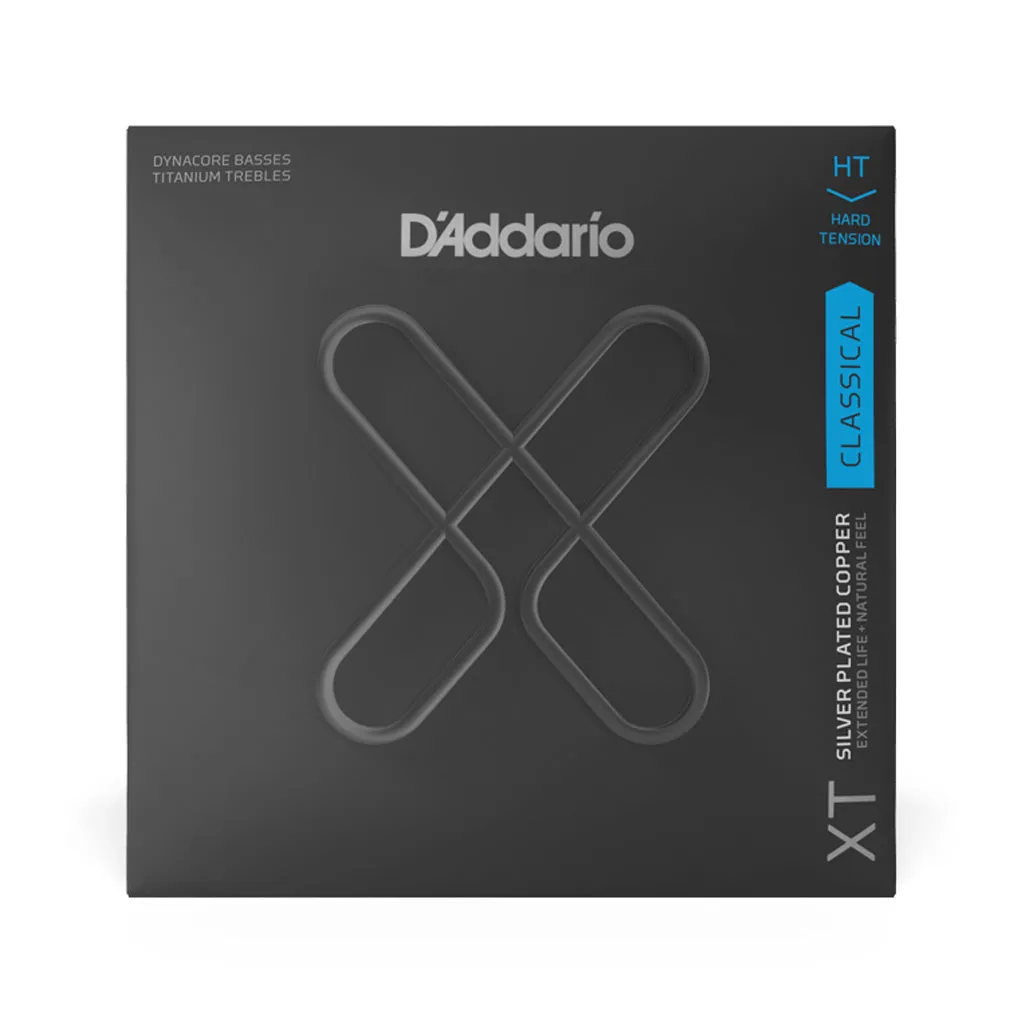 D'Addario XTC46 TT XT Dynacore Titanium Classical Guitar Strings, Hard Tension