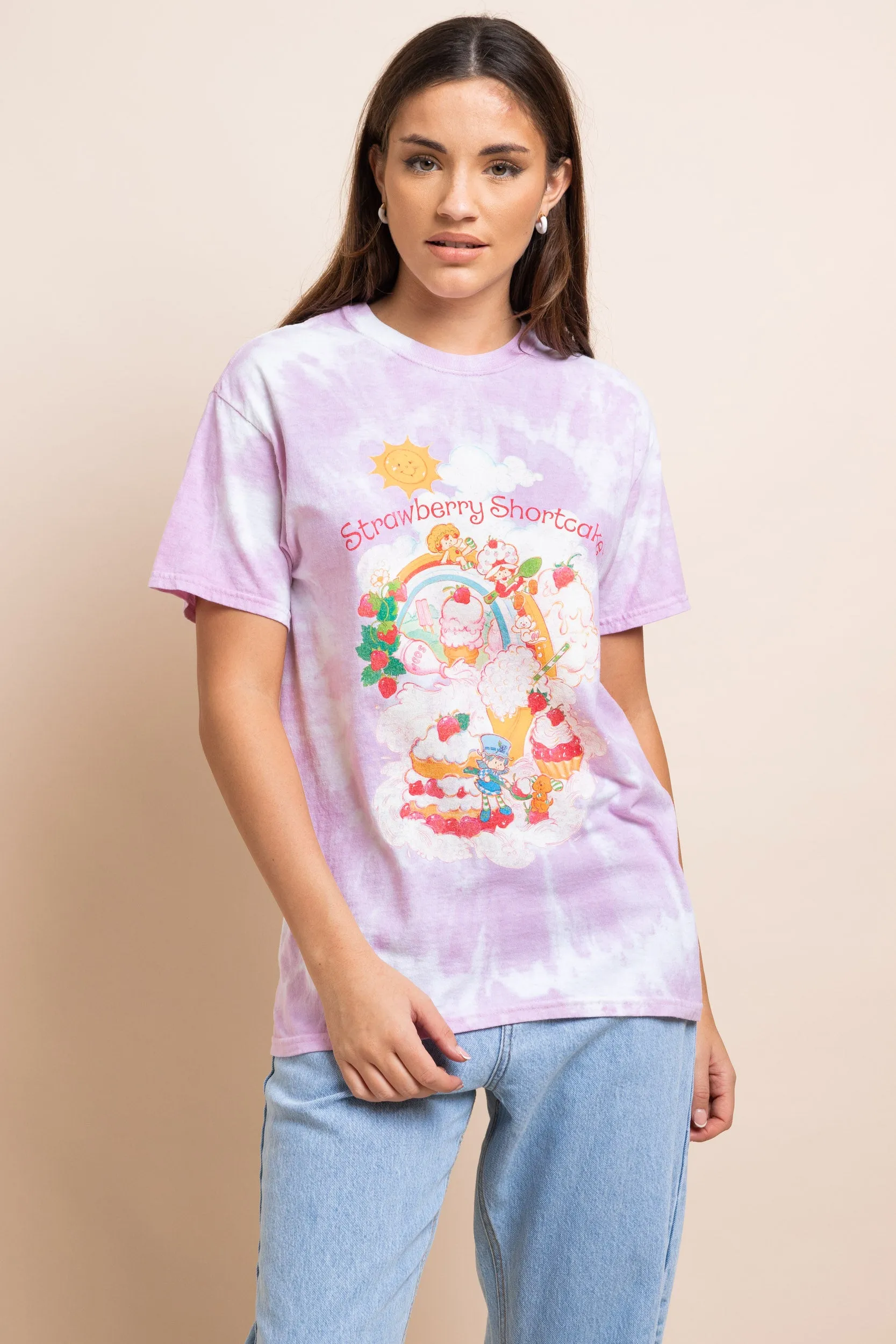 Daisy Street Strawberry Shortcake Tie Dye Tyler Tee