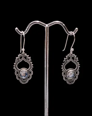 Dangly Labradorite Earrings