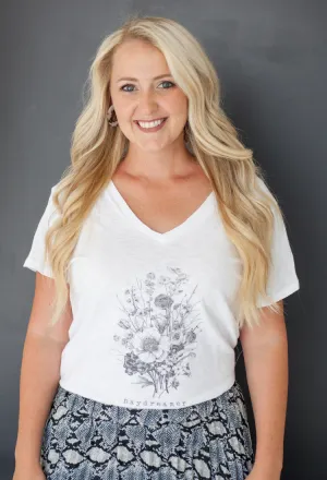 Daydreamer Flower Tee-Final Sale