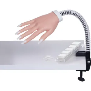 Deluxe Flexible Practice Hand with 100 Nail Tips by DL Pro