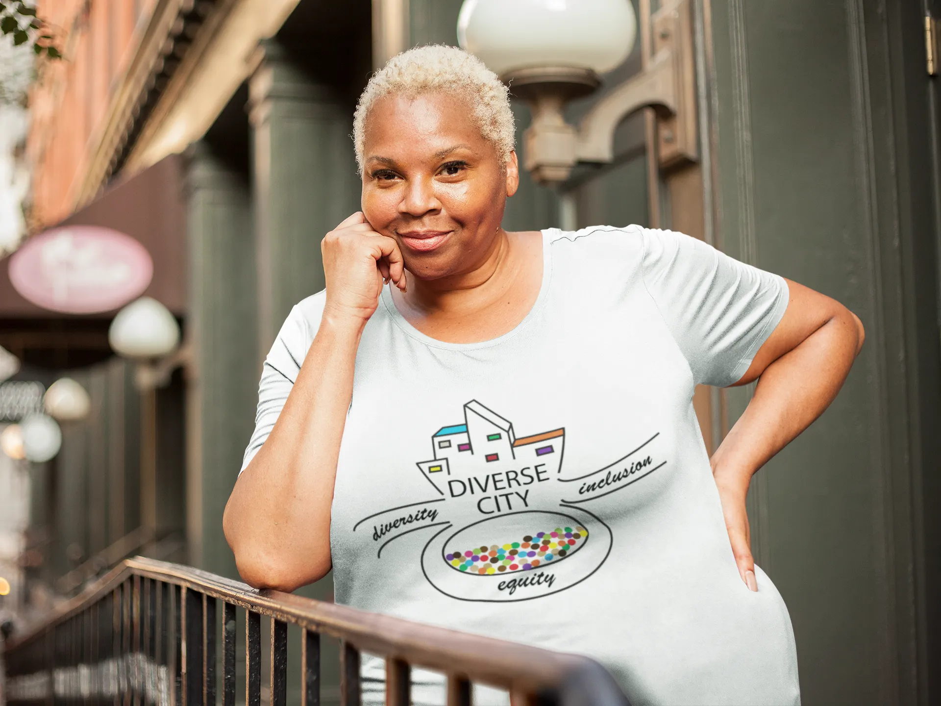 Diverse City Logo Short-Sleeve Gender Neutral T-Shirt
