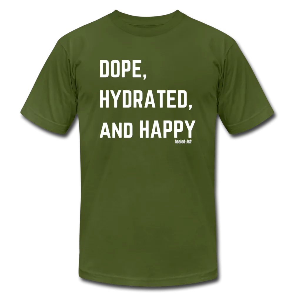 Dope, Hydrated and Happy - Short Sleeve T-Shirt