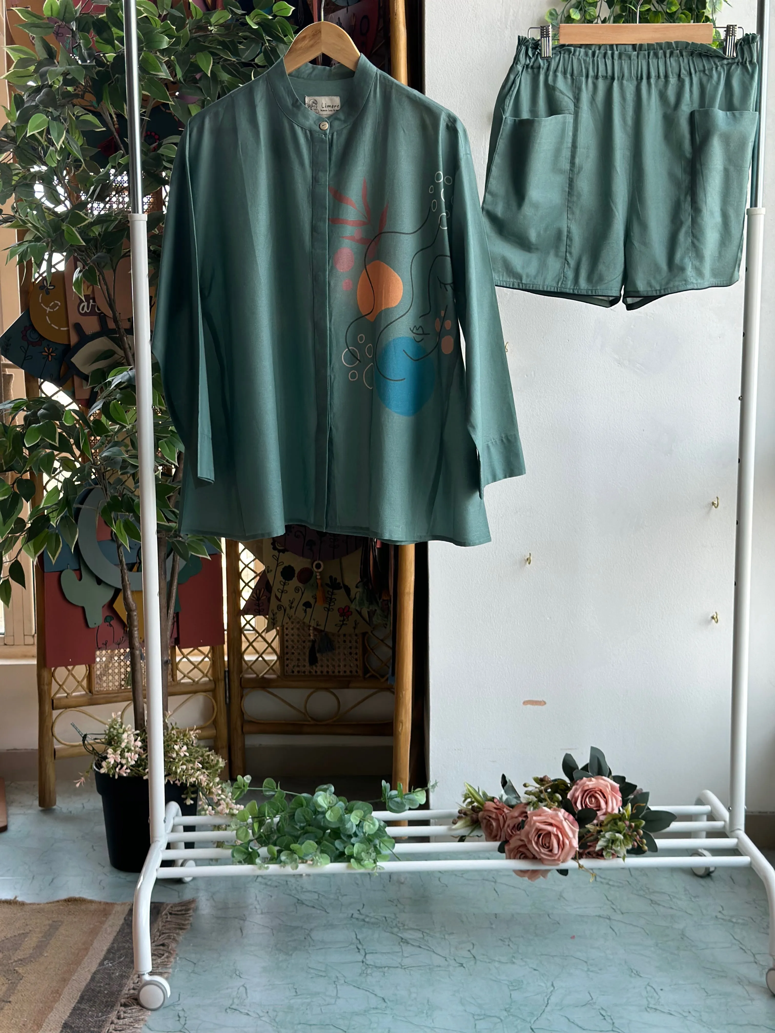 Dusky Sage Peaceful Pause: Co-ord Pants Set