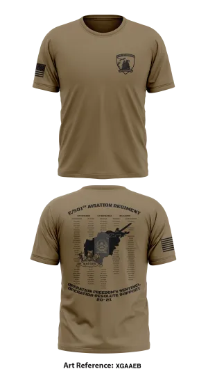 E/501ST AVN REGT Store 1 Core Men's SS Performance Tee - XGaAeb