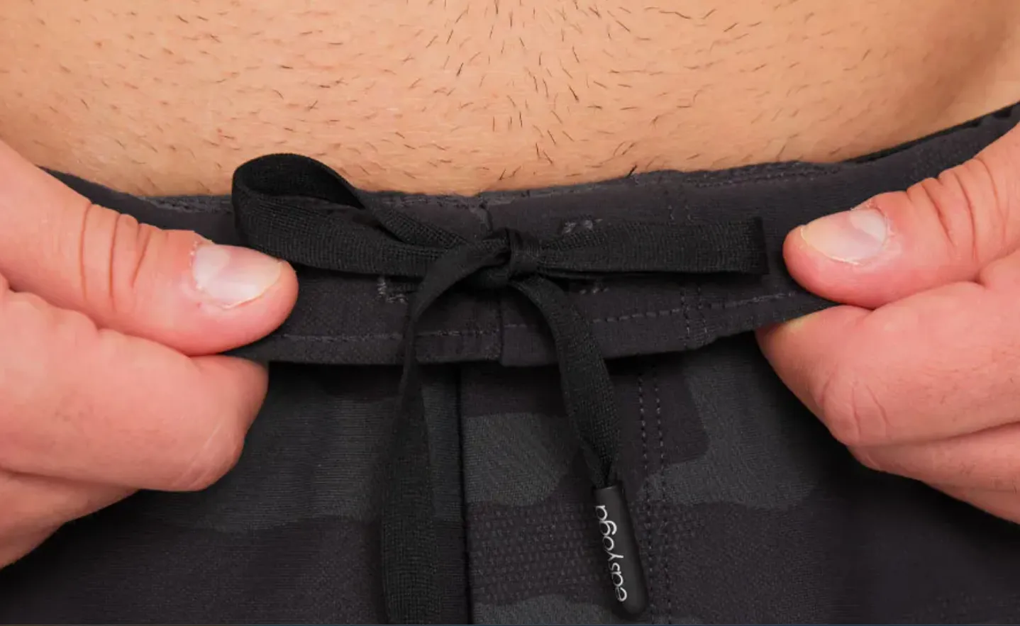 easyoga Lespiro Men's Springy Shorts - T09 Black Camouflage