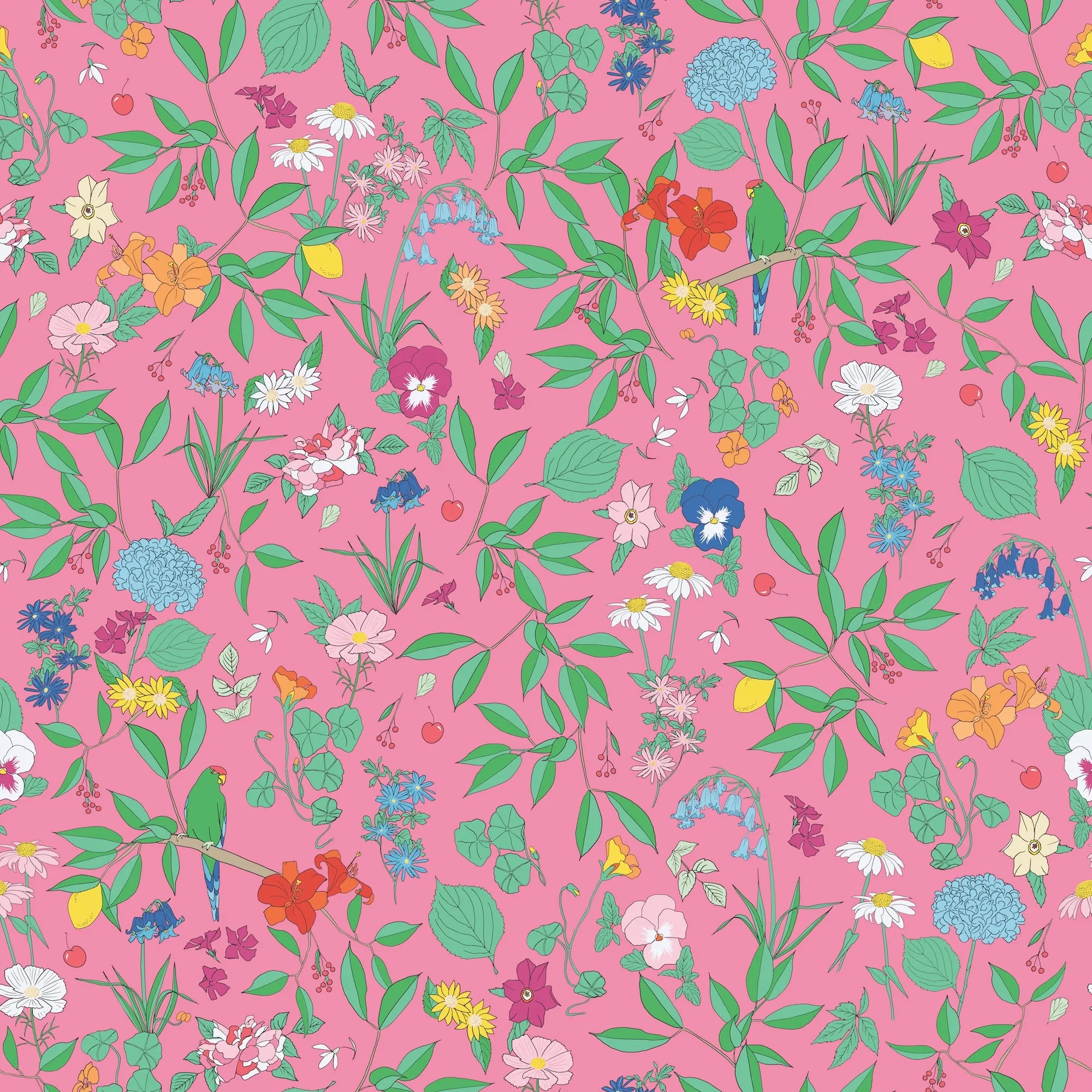 Emma Blouse in Pink Wildflower
