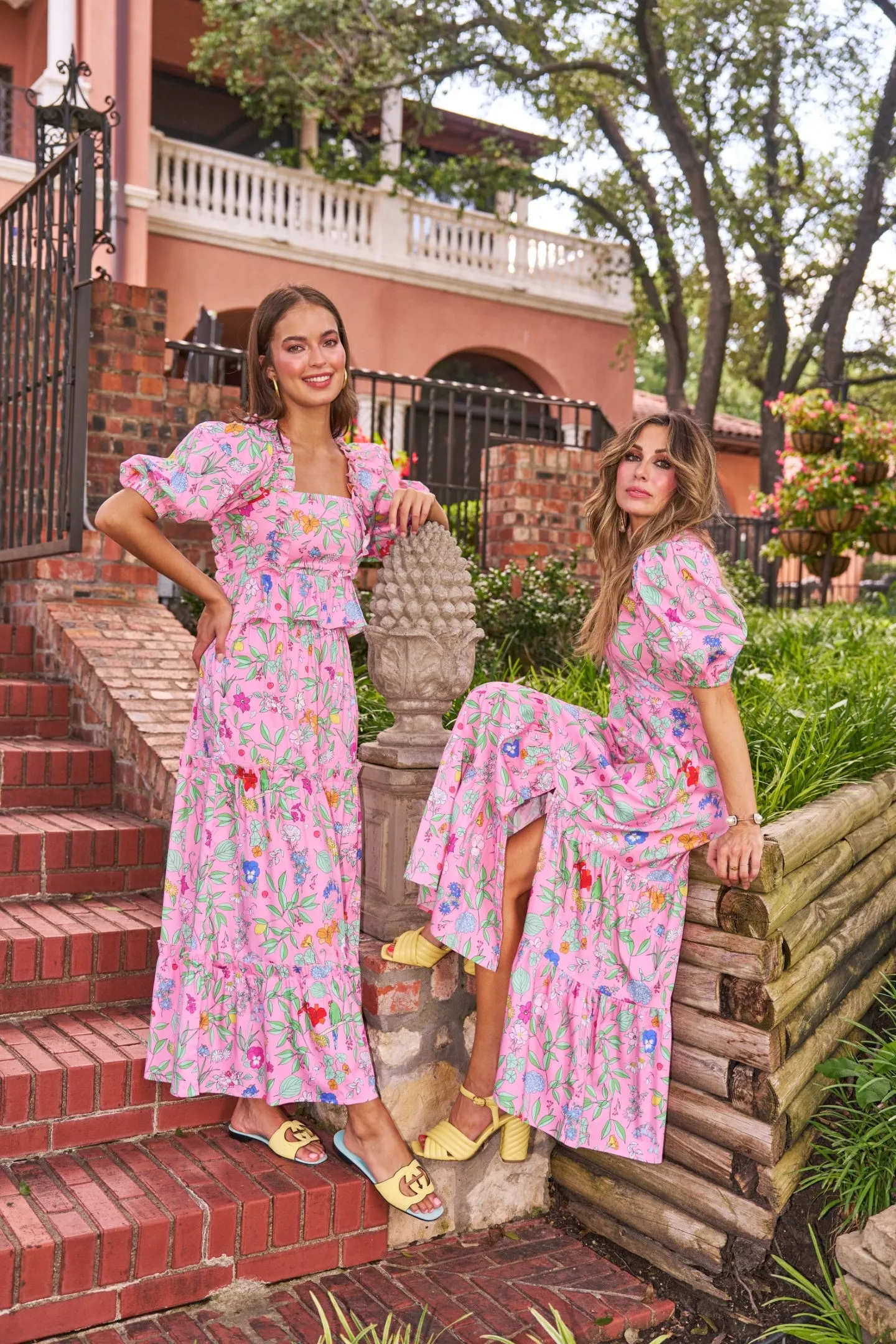 Emma Blouse in Pink Wildflower