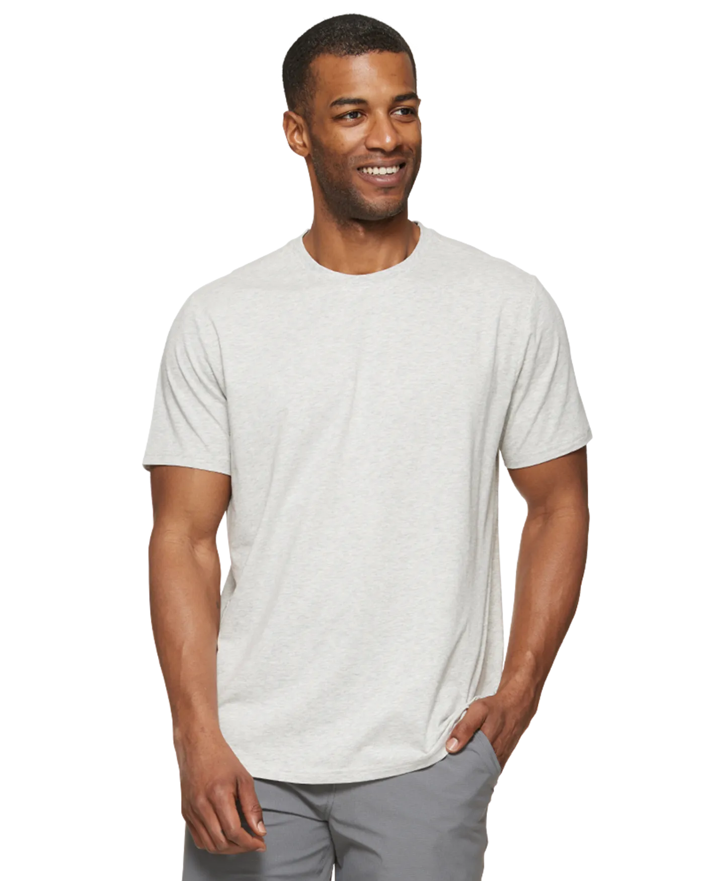 ESSENTIAL STRETCH COMFORT CREWNECK TEE