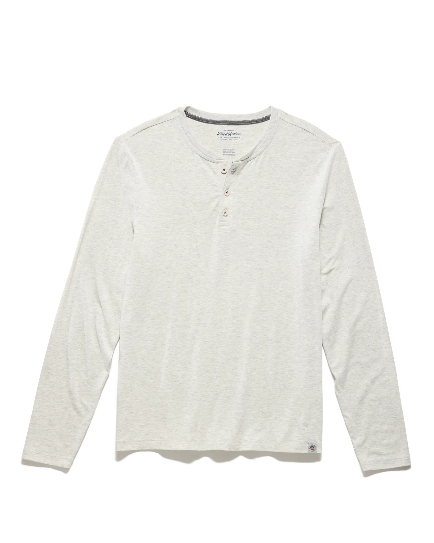 ESSENTIAL STRETCH COMFORT LS HENLEY