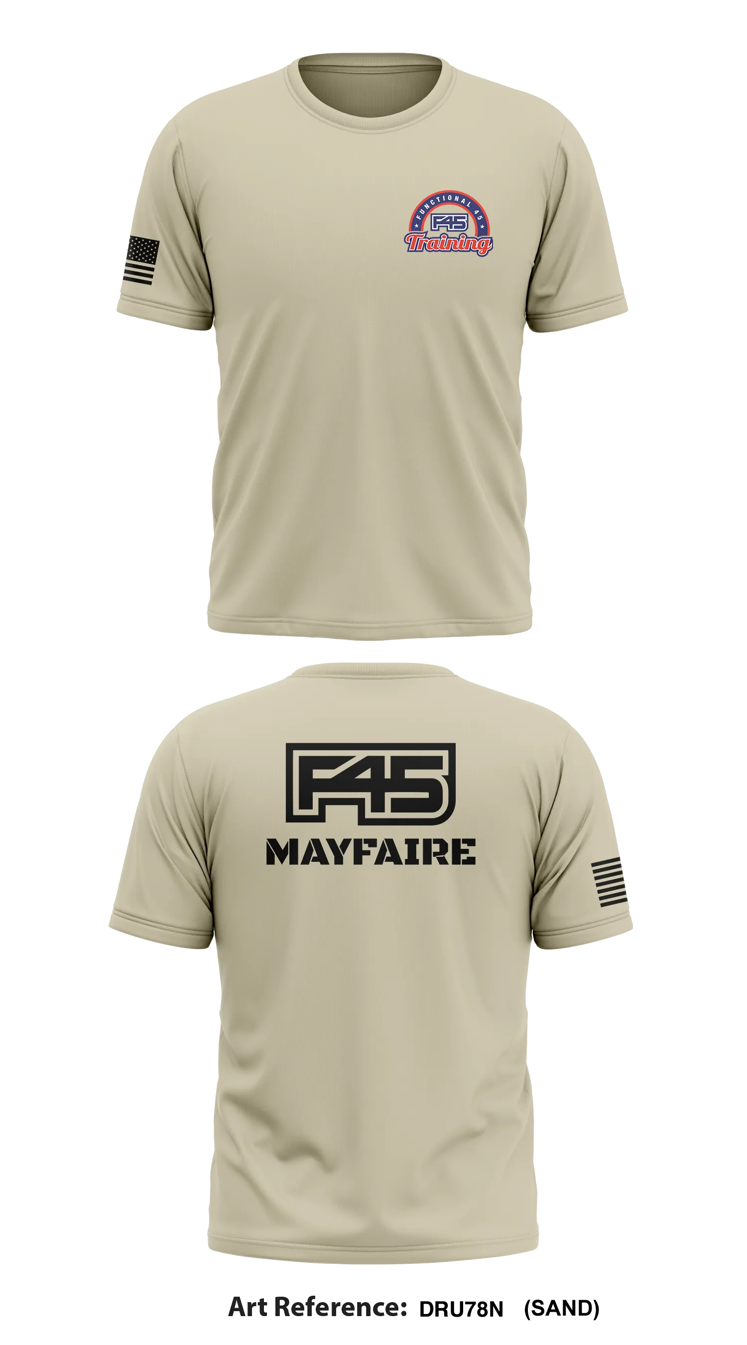 F45 Training Mayfaire Store 1 Core Men's SS Performance Tee - dru78N