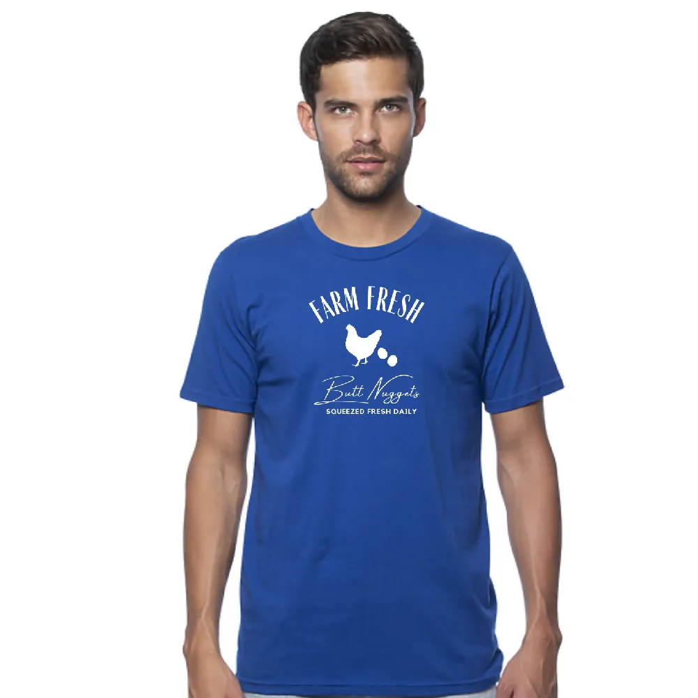 Farm Fresh Butt Nuggets Organic Cotton Men's Tee