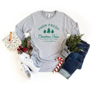 Farm Fresh Christmas | Long Sleeve Crew Neck