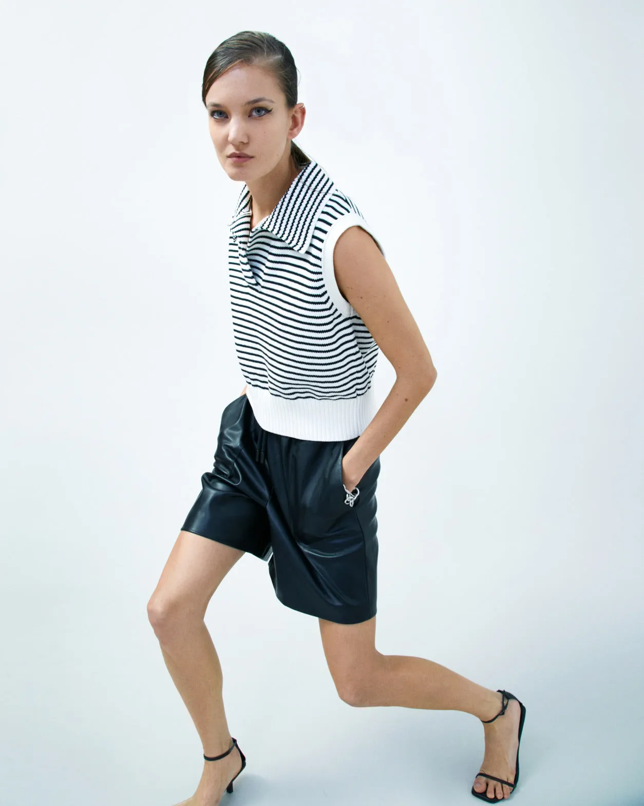 Faux Leather Shorts