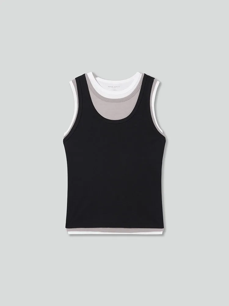 Faux Three-Piece T-Shirt