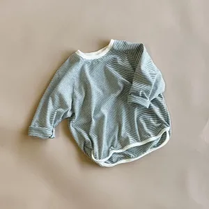 Finlay Striped Baby Tee | Grey