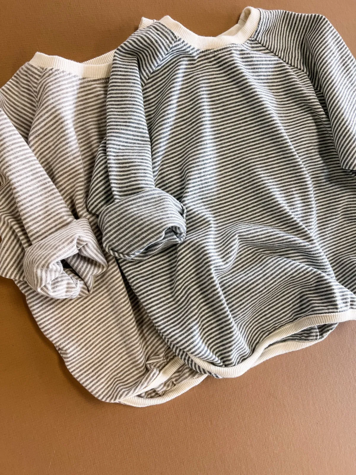 Finlay Striped Baby Tee | Grey