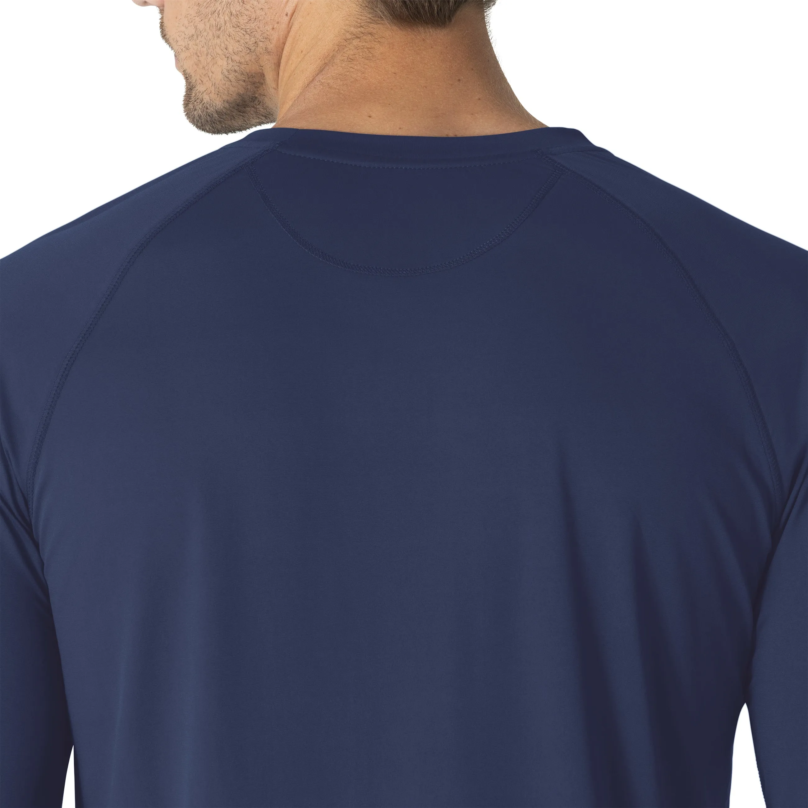 Force Sub-Scrubs C32002 Men's Performance Long Sleeve Tee Navy