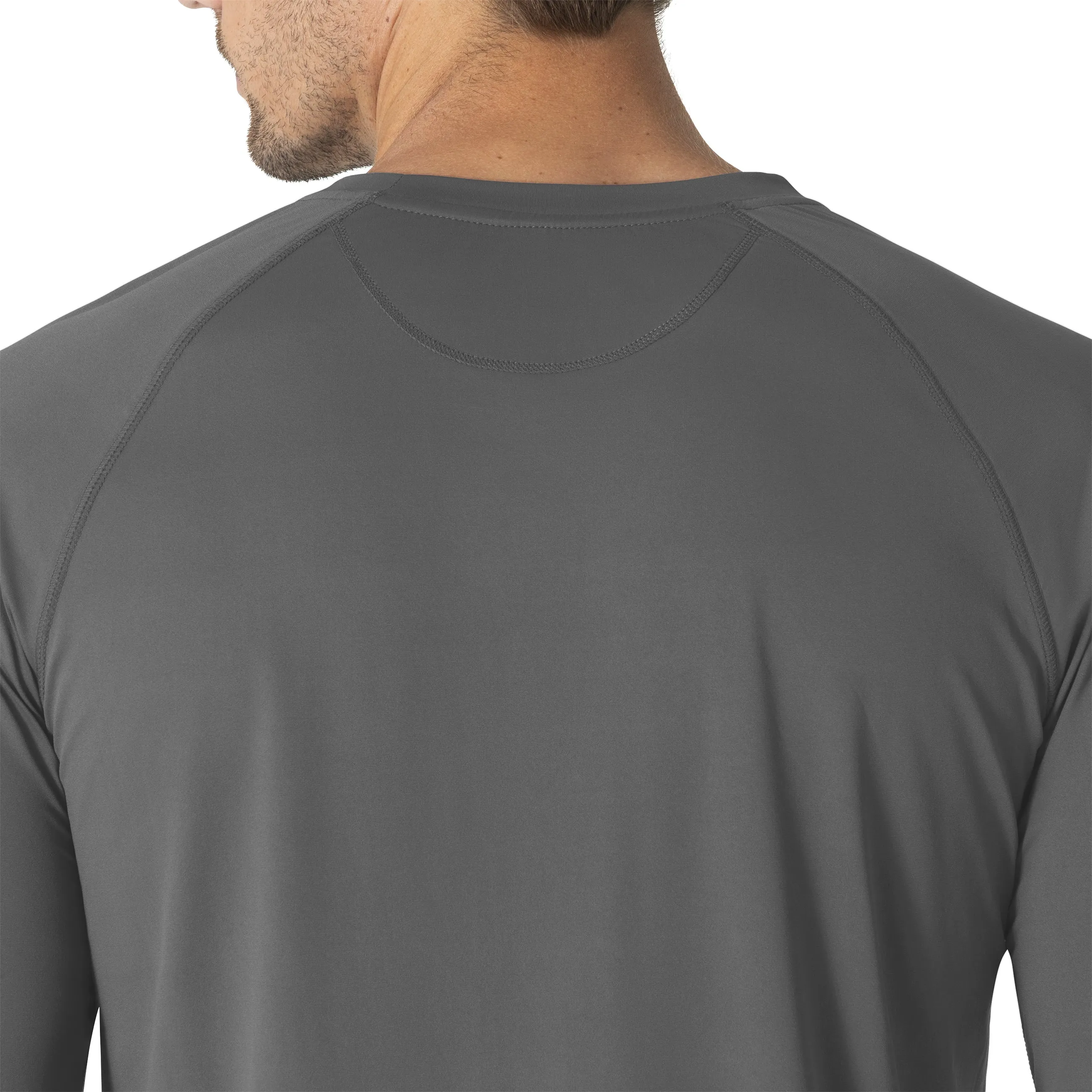 Force Sub-Scrubs C32002 Men's Performance Long Sleeve Tee Pewter
