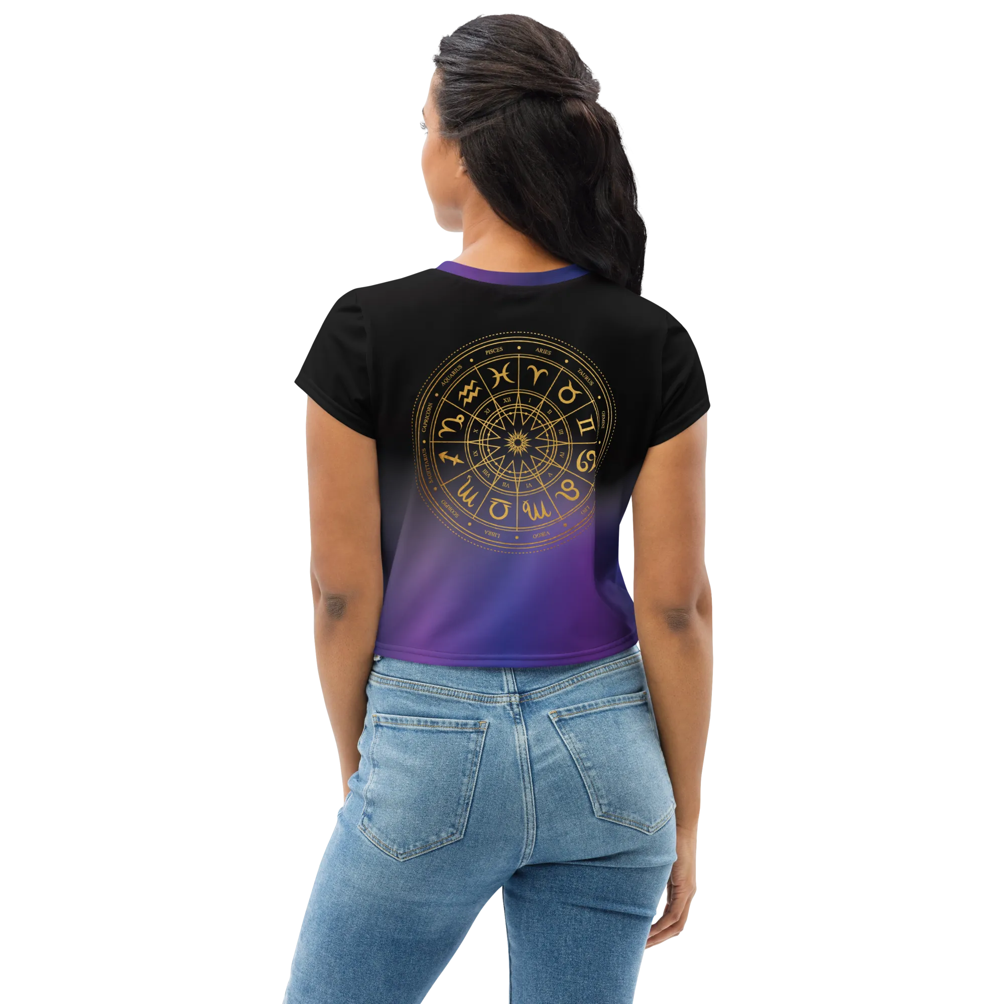 Fresh Squeezed Zodiac Crop Top - Midnight