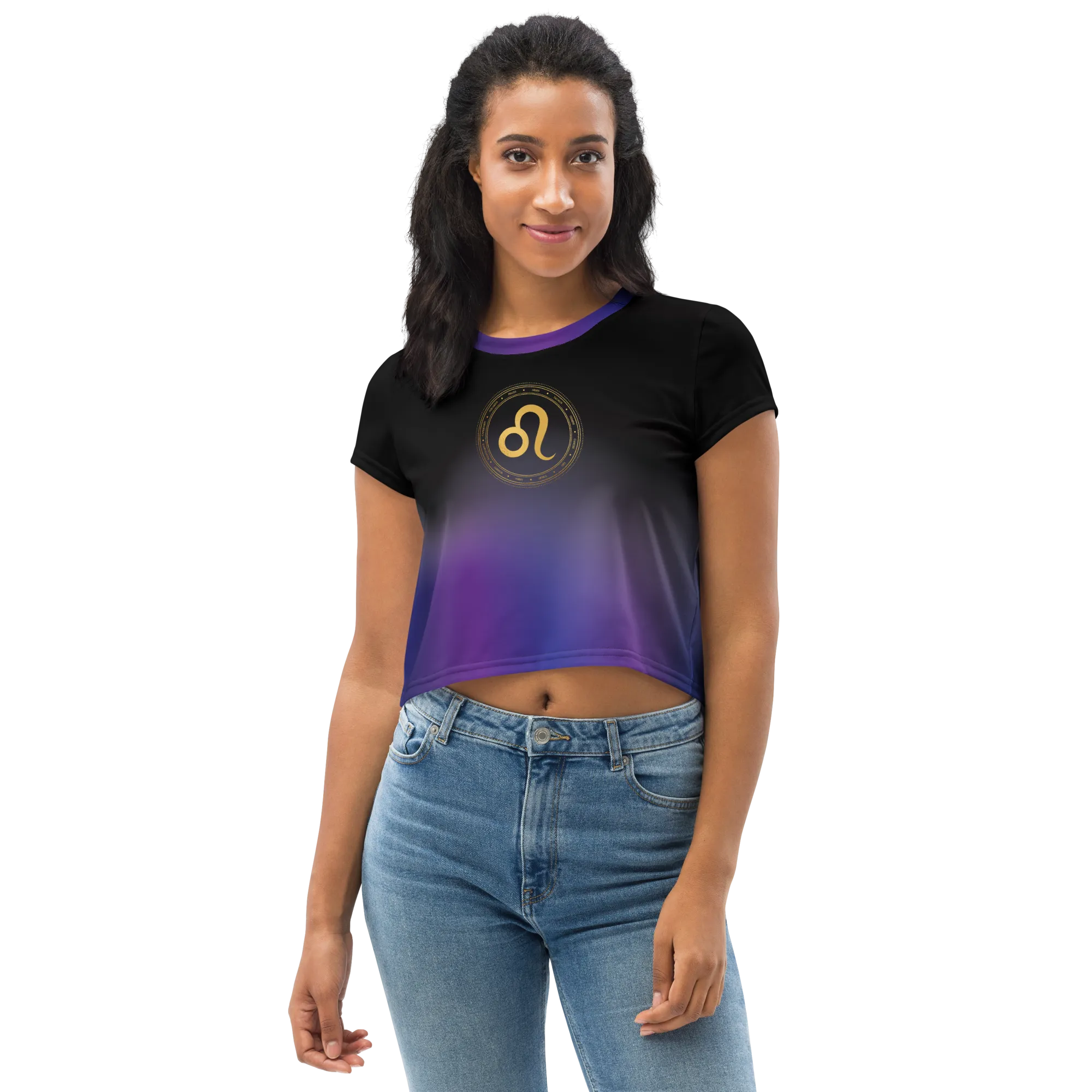 Fresh Squeezed Zodiac Crop Top - Midnight