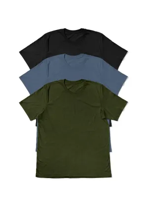 Fresh Start Essentials: Men's Short Sleeve Crew Neck 3-Pack