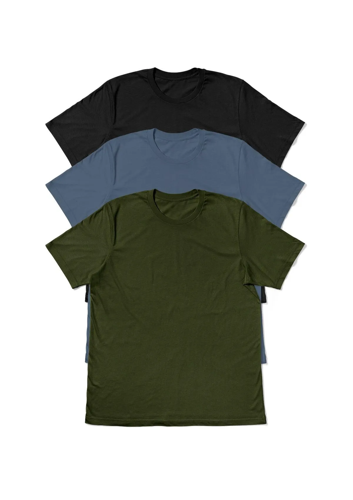 Fresh Start Essentials: Men's Short Sleeve Crew Neck 3-Pack