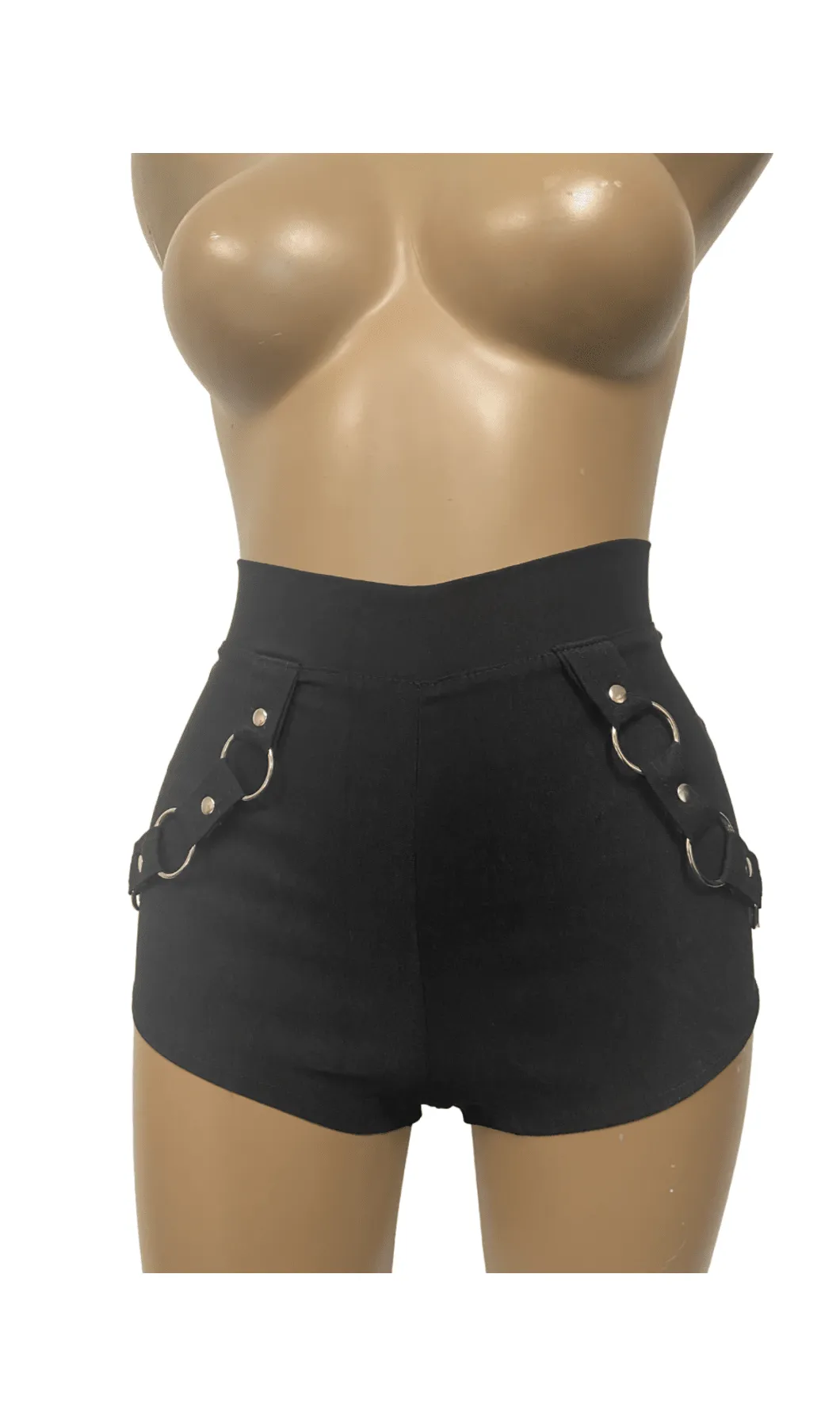 Front O Ring Detail Booty Short