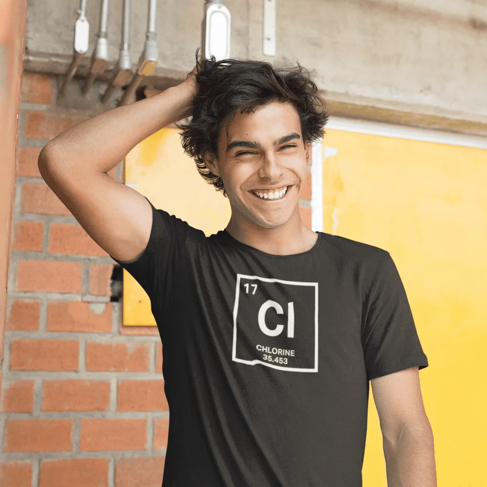 Funny Swimmers Chlorine Periodic Table Symbol T Shirt