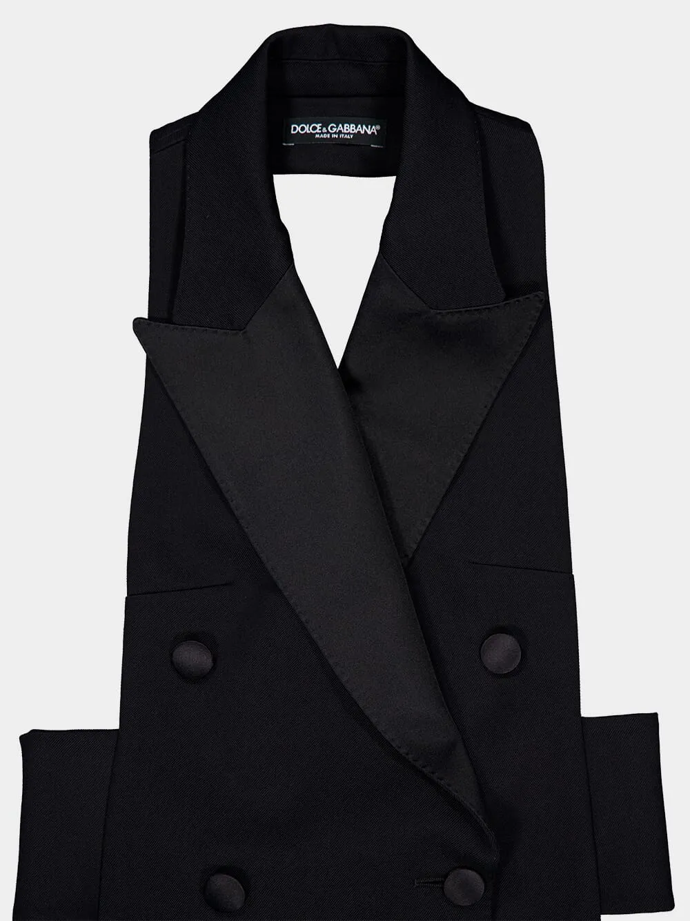 Gabardine Double-Breasted Vest