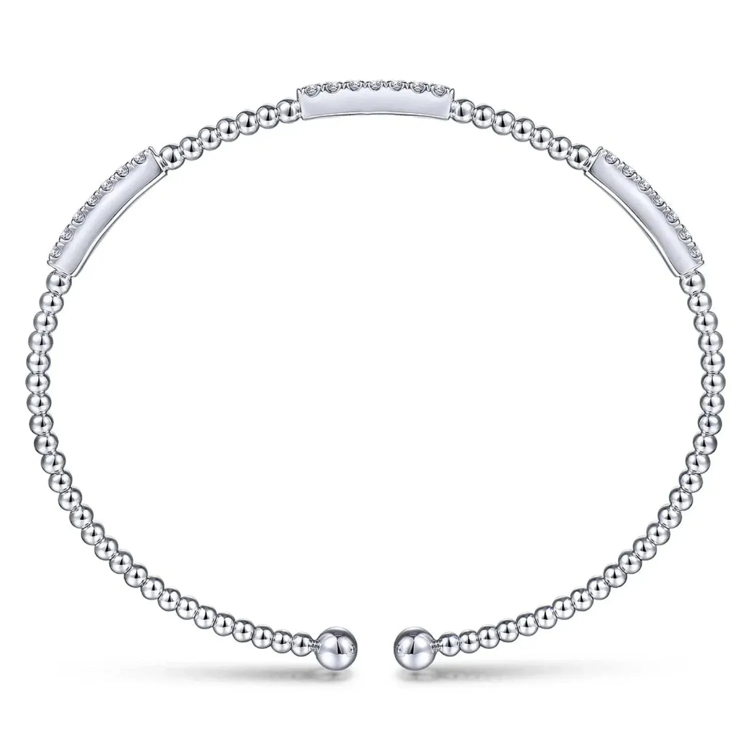 Gabriel & Co. Bujukan Triple Diamond Bar Diamond Bracelet