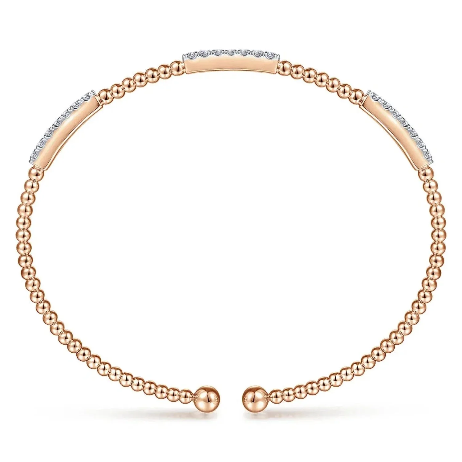 Gabriel & Co. Bujukan Triple Diamond Bar Diamond Bracelet