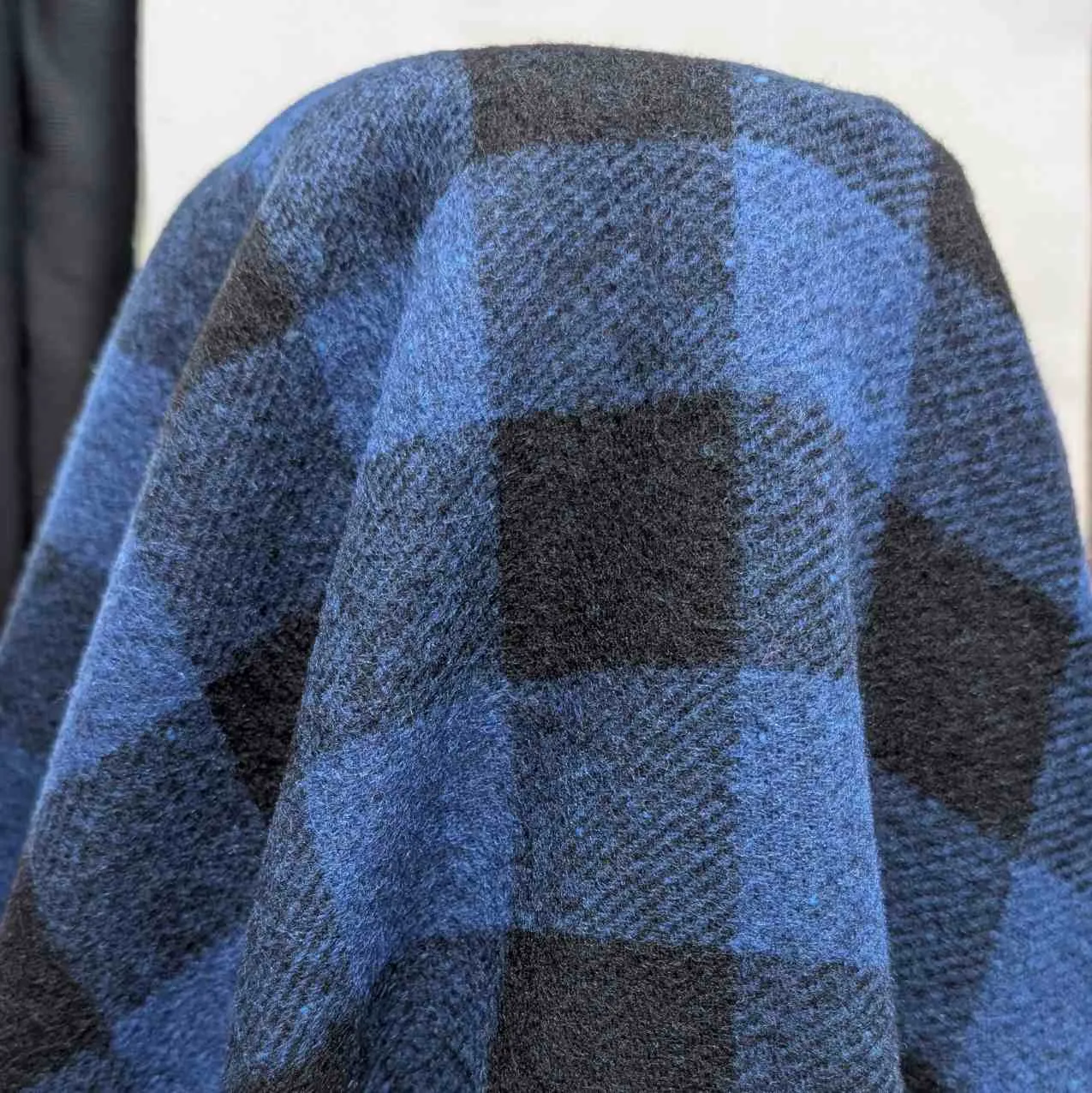 Garth Wool Check - Blue